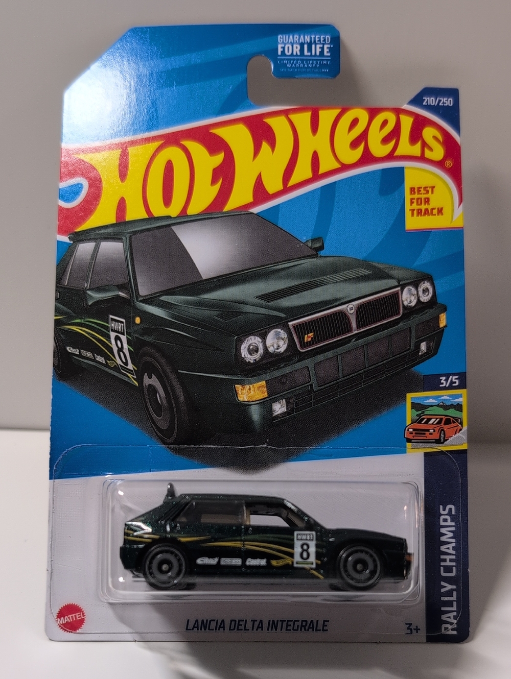 Hot Wheels Lancia Delta Integrale Green Rally Cha Mattel NEW Ships Secure In Box